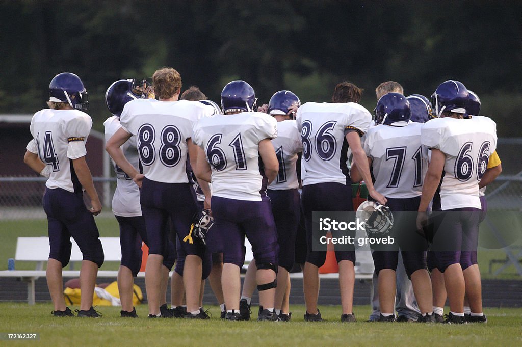 Equipa de futebol americano - Royalty-free Aluno da Escola Secundária Foto de stock