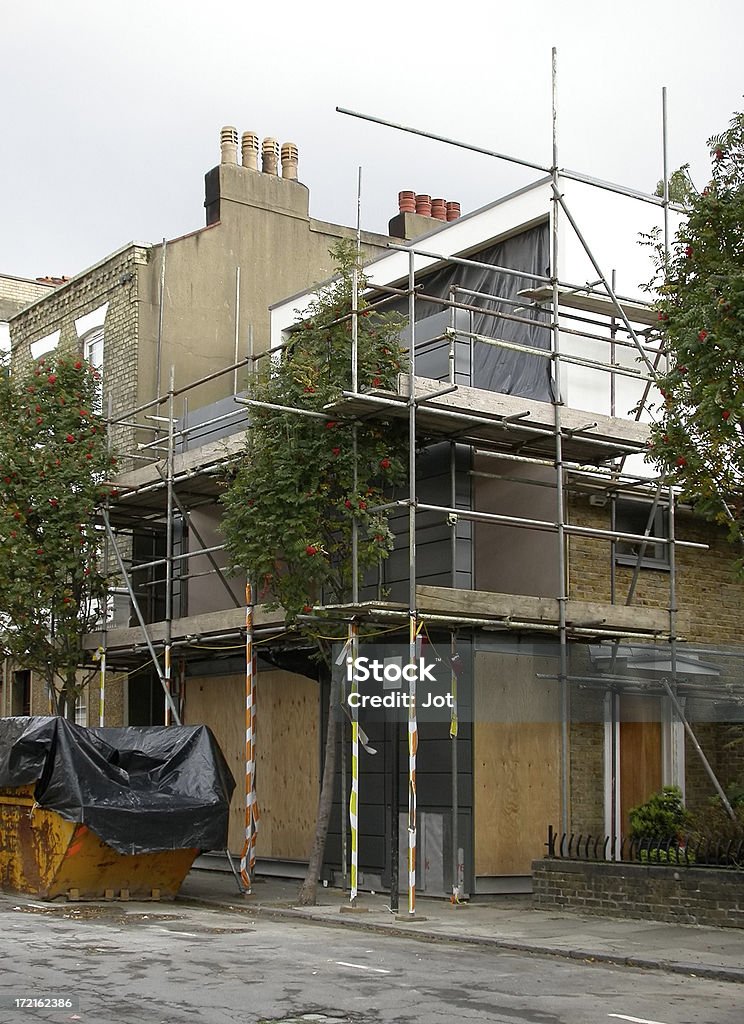 Sitio de construcción de arquitectura - Foto de stock de Casa libre de derechos