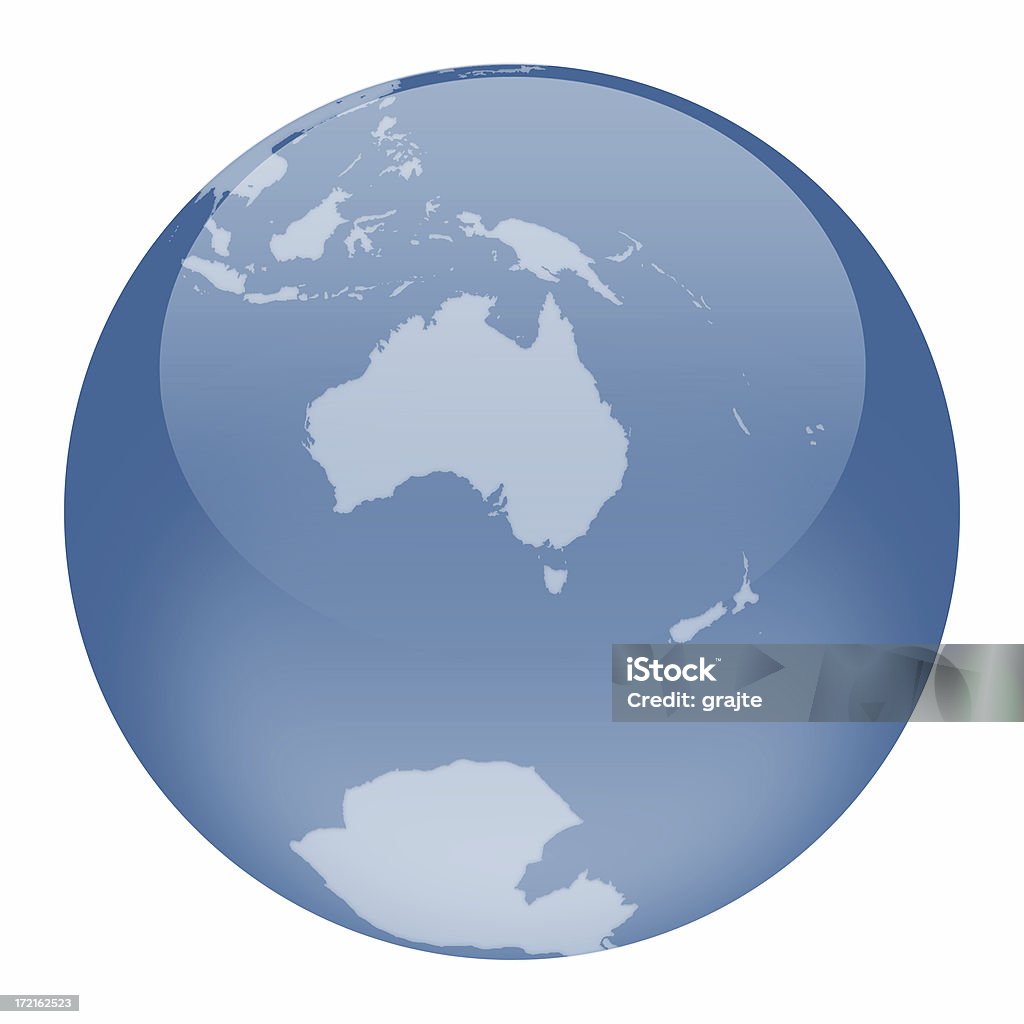 De globo do mundo-a Austrália foco - Foto de stock de Antártica royalty-free