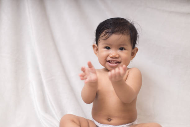 istock Portrait of a baby with many face expression 1721630931