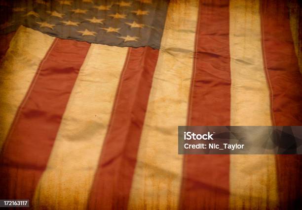 Grunge Flagge Stockfoto und mehr Bilder von 4. Juli - 4. Juli, Alt, Altertümlich