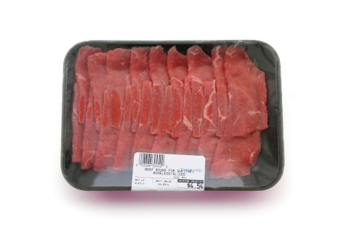 High grade raw meat with clipping path.