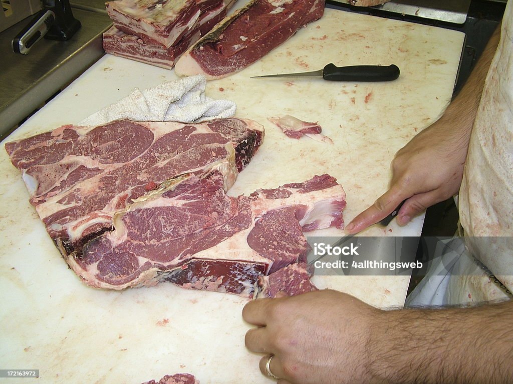 Carne de processamento de carne e - Royalty-free Carne de Vaca Foto de stock