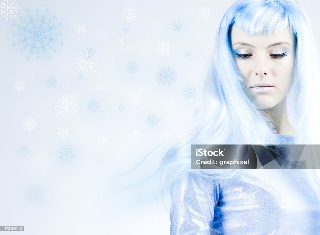 Winter-Porträt - Lizenzfrei Attraktive Frau Stock-Foto