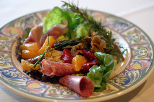 A salad plate of anti-pasta