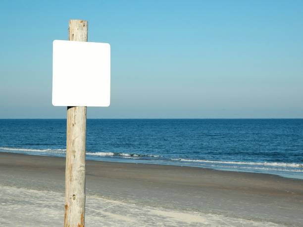 istock Blank Sign on Amelia Island Fernandina Main Beach 172164187