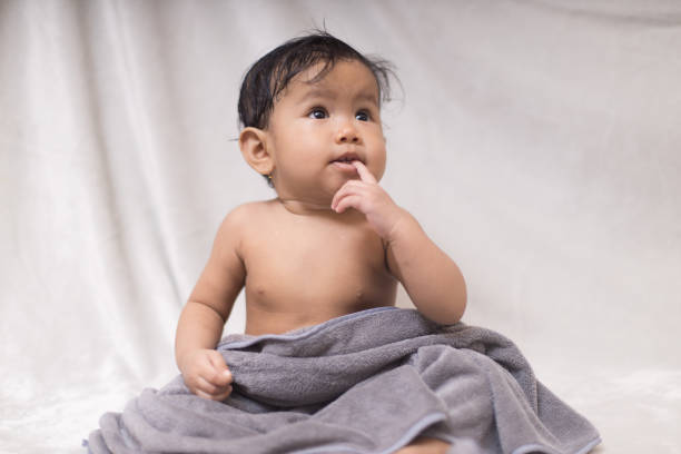 istock Portrait of a baby with many face expression 1721642269