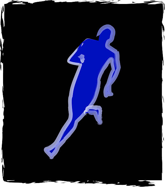 Running Running concept on a white background. heptathlon stock pictures, royalty-free photos & images
