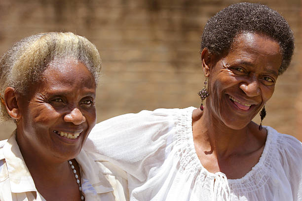 istock African Mother and Daughter joking two 172164442
