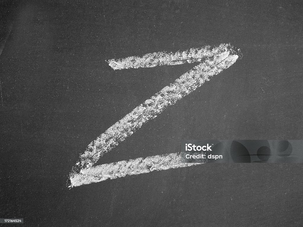 Alfabeto-Z-Chalk - Foto stock royalty-free di Carattere tipografico