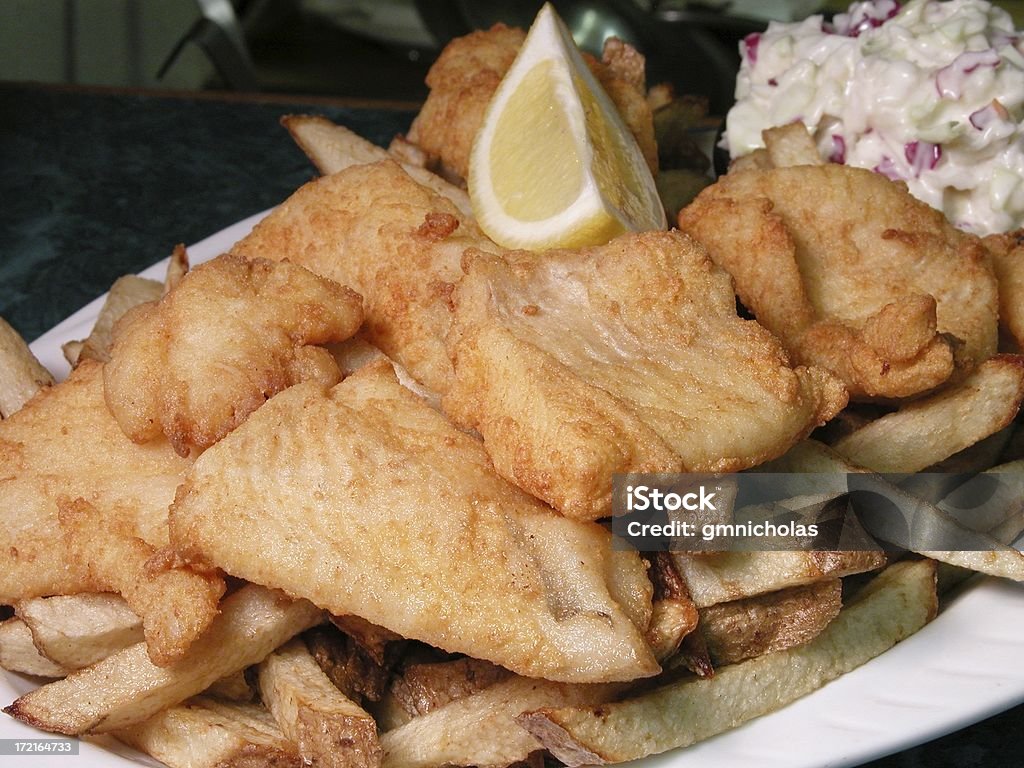 Fish and Chips - Lizenzfrei Britische Kultur Stock-Foto