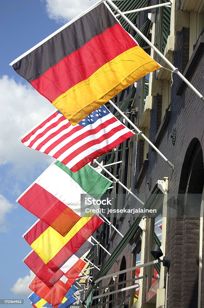 Multitude of Flags International flags Flag Stock Photo