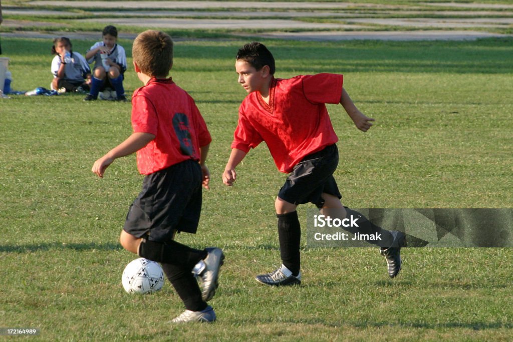 Andreas 4 Soccer Young Boys and Girls involved in a soccer game Boys Stock Photo