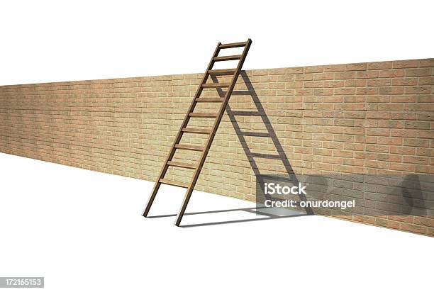 Ladder Concept Ll Stock Photo - Download Image Now - Ladder, Surrounding Wall, Wall - Building Feature