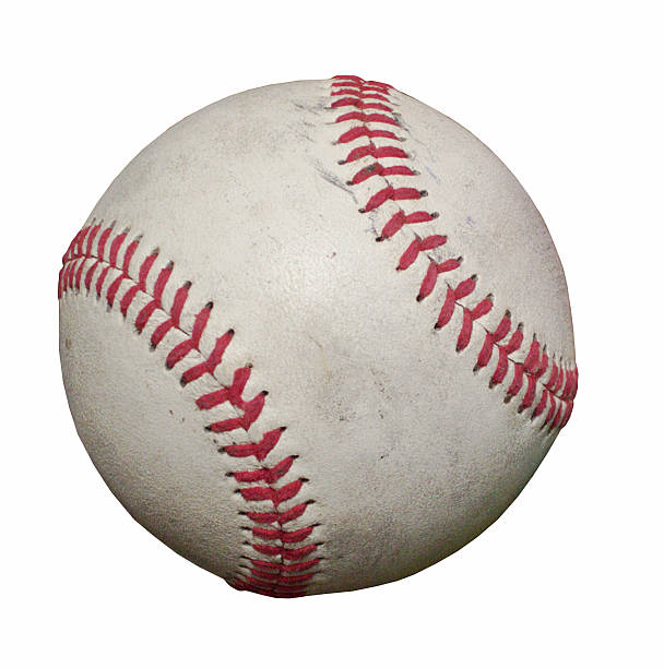 istock Close-up of a baseball on a white background 172165528