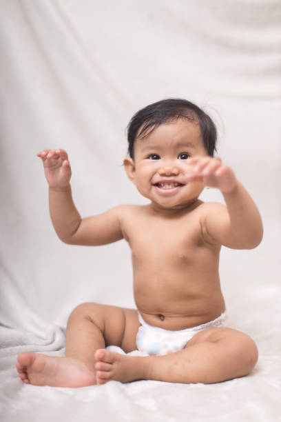istock Portrait of a baby with many face expression 1721657976