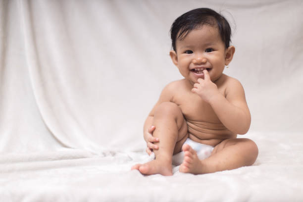 istock Portrait of a baby with many face expression 1721657983