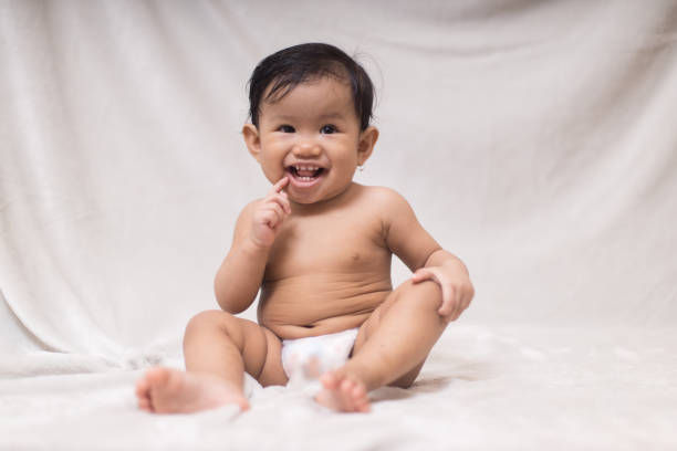 istock Portrait of a baby with many face expression 1721657987