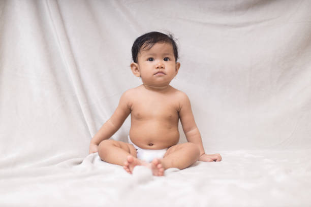istock Portrait of a baby with many face expression 1721657990