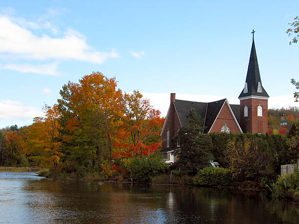 istock Church by the lake 172165850