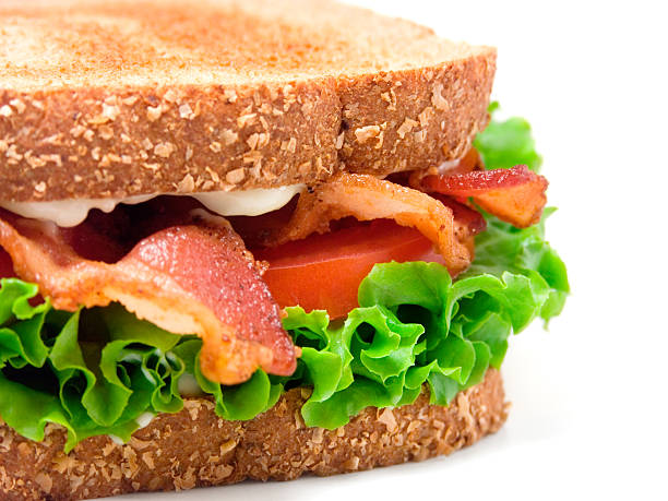 sándwiches sándwich - sandwich delicatessen bacon lettuce and tomato mayonnaise fotografías e imágenes de stock