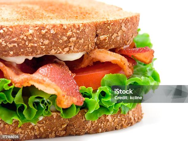 Бутерброд Blt — стоковые фотографии и другие картинки Бутерброд BLT - Бутерброд BLT, Белый фон, Бутерброд