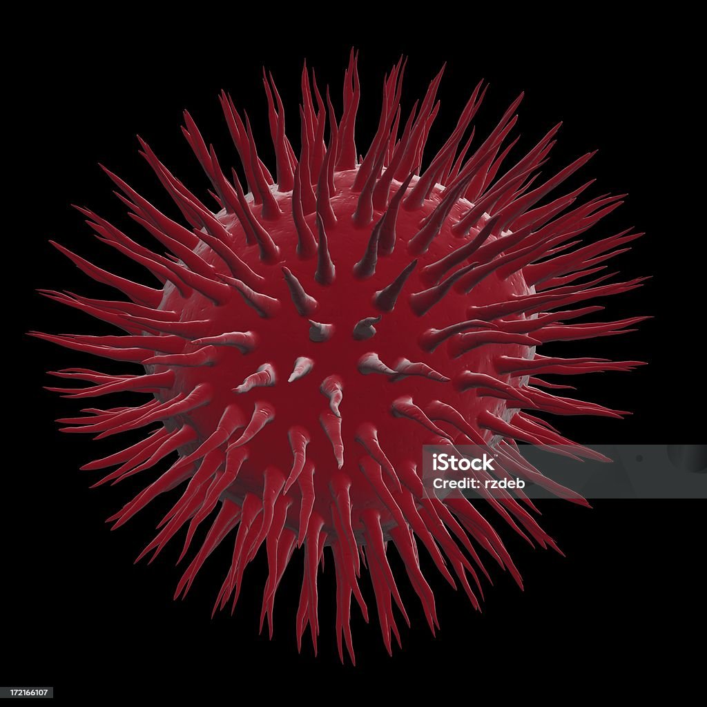 Czerwony wirusa (komputer lub człowieka - Zbiór zdjęć royalty-free (AIDS)