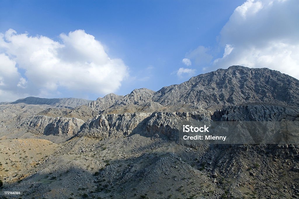 Hajjar Mountains Emirati Arabi Uniti - Foto stock royalty-free di Ambientazione esterna