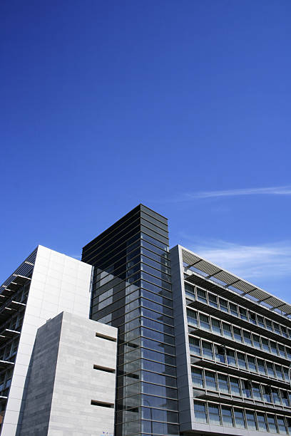 istock Modern building volumes on sunny day 172166531