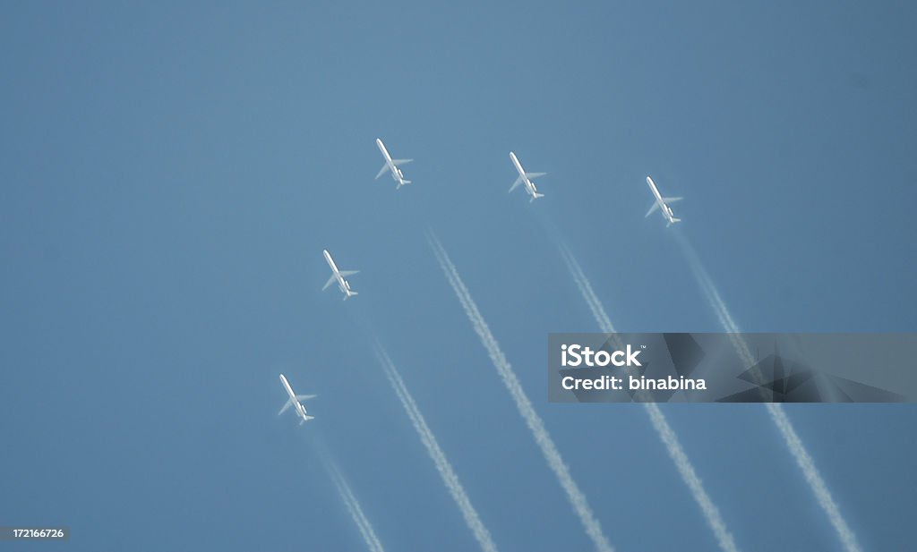 jet Formationsfliegen - Lizenzfrei Luftfahrtschau Stock-Foto