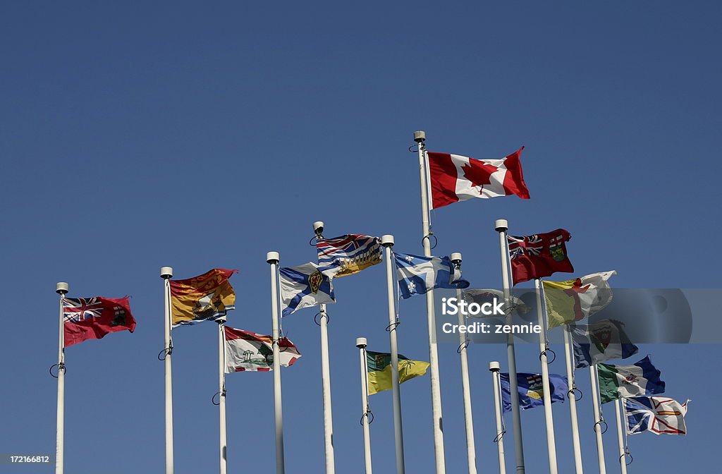Bandiere: Province del Canada - Foto stock royalty-free di Bandiera