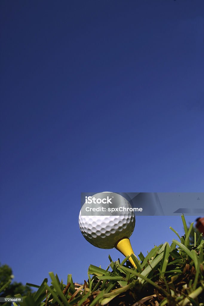 Golf Ball Blue Himmel - Lizenzfrei Golfball Stock-Foto