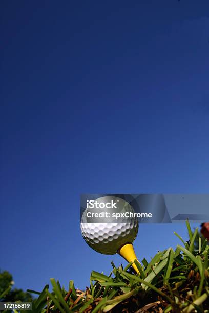 Golf Ball Blue Himmel Stockfoto und mehr Bilder von Golfball - Golfball, Golftee, Blau