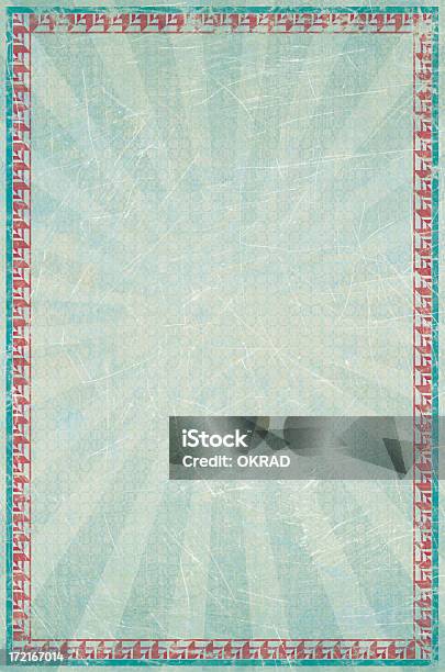 Blu Ghiaccio Poster Sfondo Con Red Frame - Fotografie stock e altre immagini di Arte - Arte, Arte, Cultura e Spettacolo, Blu