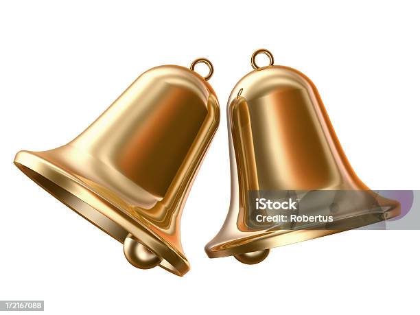 Foto de Gold Bells e mais fotos de stock de Sino - Sino, Guizo, Dourado - Descrição de Cor