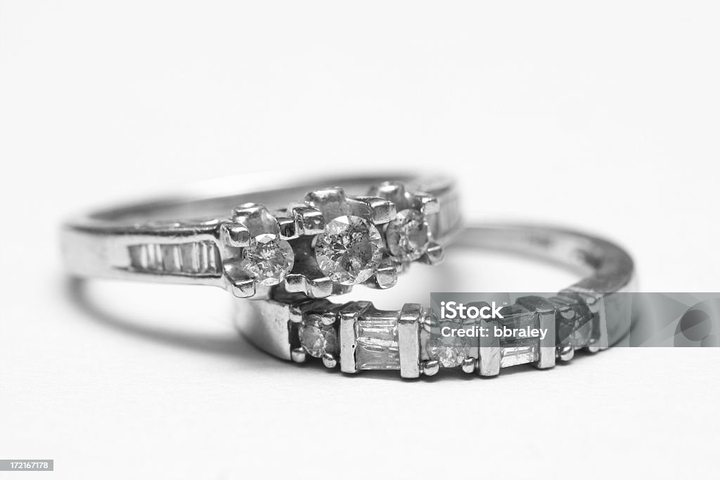 Diamond Hochzeit-Bands - Lizenzfrei Diamant Stock-Foto