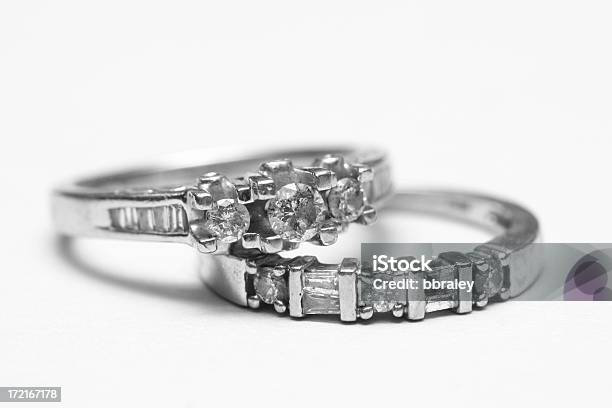 Diamond Hochzeitbands Stockfoto und mehr Bilder von Diamant - Diamant, Ehering, Einheitlichkeit
