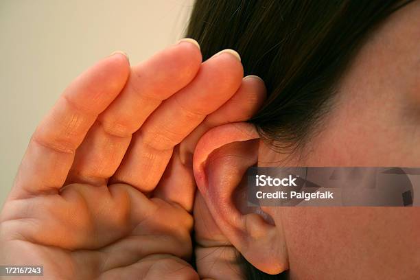 Coisa - Fotografias de stock e mais imagens de Orelha - Orelha, Mão em forma de concha, Chávena