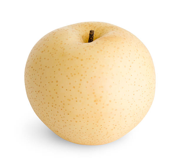 Juicy Isolated Asian Pear (including Clipping Path) stock photo