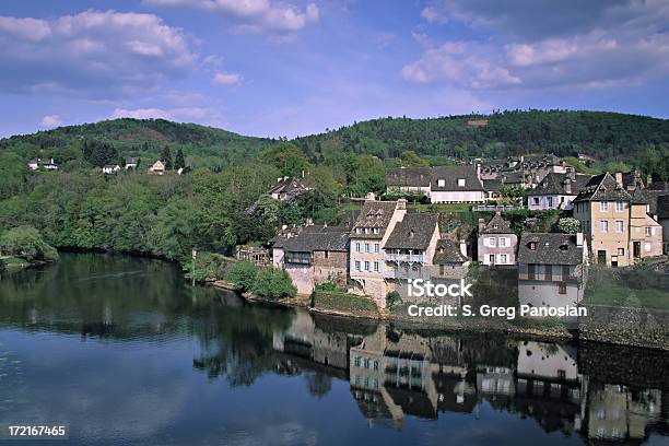 Argentat Cartolina - Fotografie stock e altre immagini di Dordogna - Dordogna, Fiume Dordogne, Paesaggi