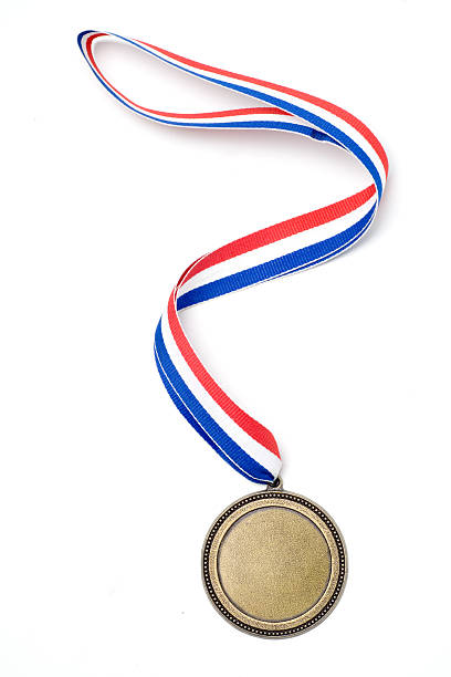 gold medal 수상 - gold medal medal ribbon gold 뉴스 사진 이미지