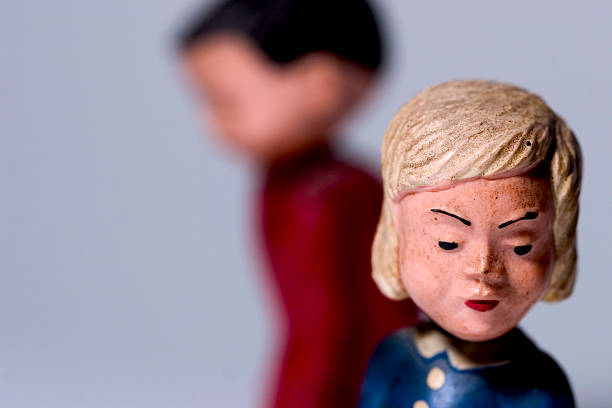 istock Antique Kissing Dolls - 