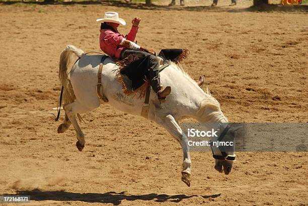 Buckeln Wildpferden Stockfoto und mehr Bilder von Rodeo - Rodeo, Bockendes Pferd, Cowboy