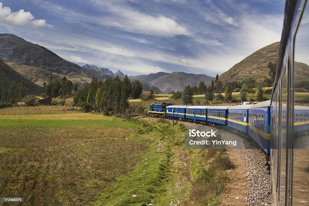 Zug nach Machu Picchu, Reisen Mountain Railroad in den Anden, Peru - Lizenzfrei Machu Picchu Stock-Foto