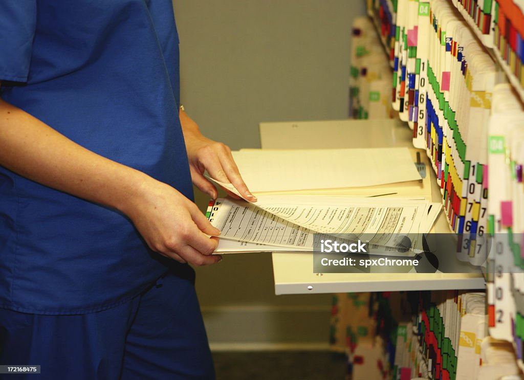 Prüfung Medical Chart - Lizenzfrei Krankenakte Stock-Foto