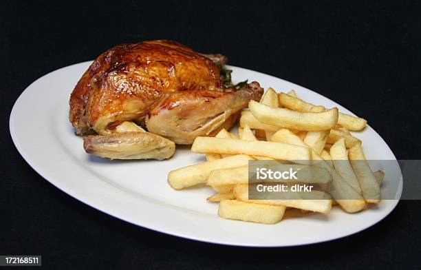 Foto de Frango E Batata Chips e mais fotos de stock de Assado - Assado, Batata Frita, Batata Frita - Lanche