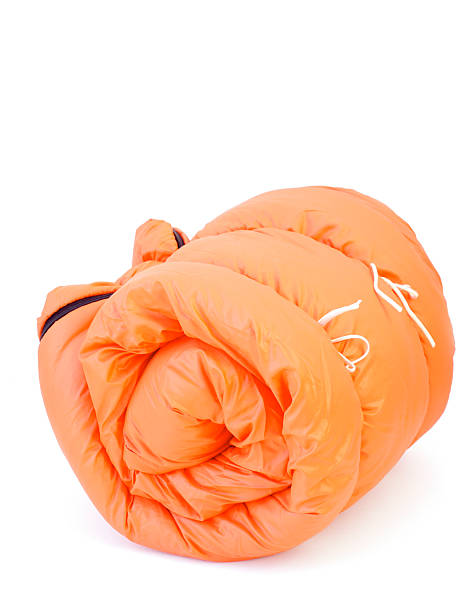 camping-sleeping bag stock photo