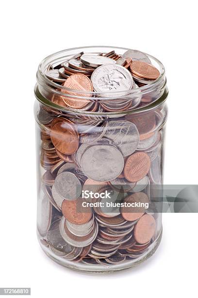 Münze Einmachglas Stockfoto und mehr Bilder von Einmachglas - Einmachglas, Geldmünze, 1-Cent-Stück