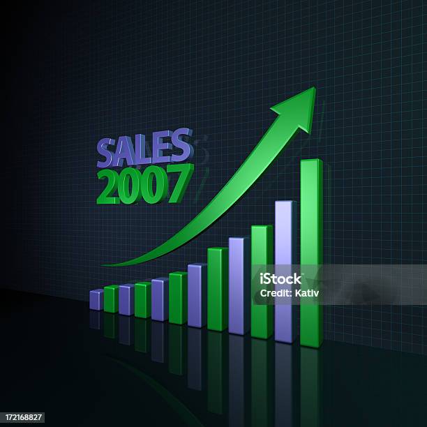 2007 년 매출 성장을 차트별 Xl 막대 그래프에 대한 스톡 사진 및 기타 이미지 - 막대 그래프, 화살표, 3차원 형태