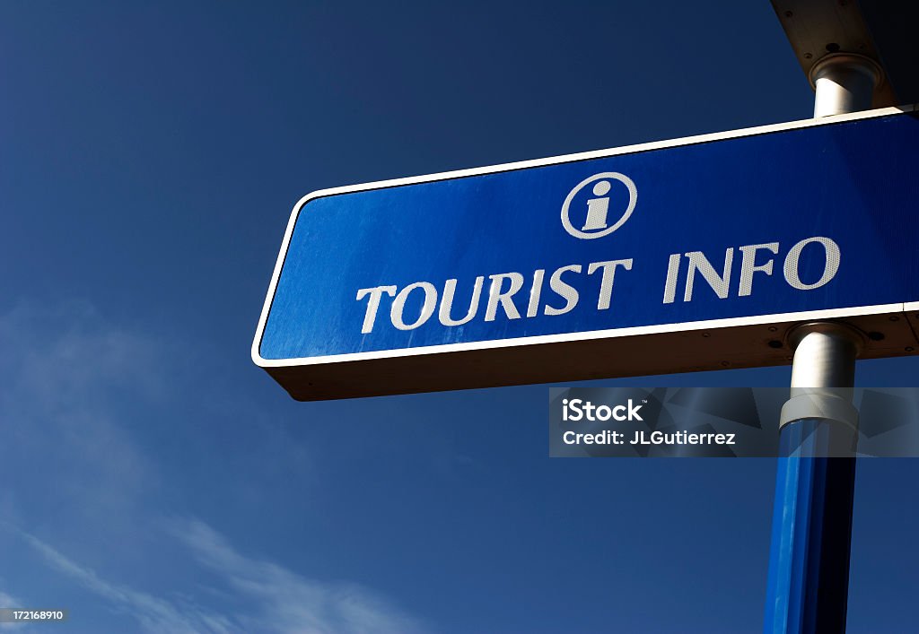 Turista info - Royalty-free Azul Foto de stock